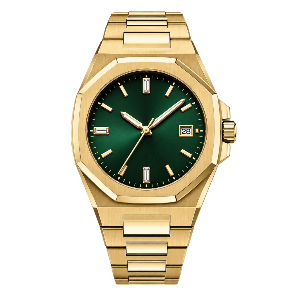 Goldene Smaragd Eleganz