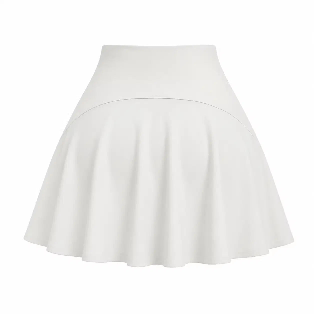 High-Waist Pleated Skort