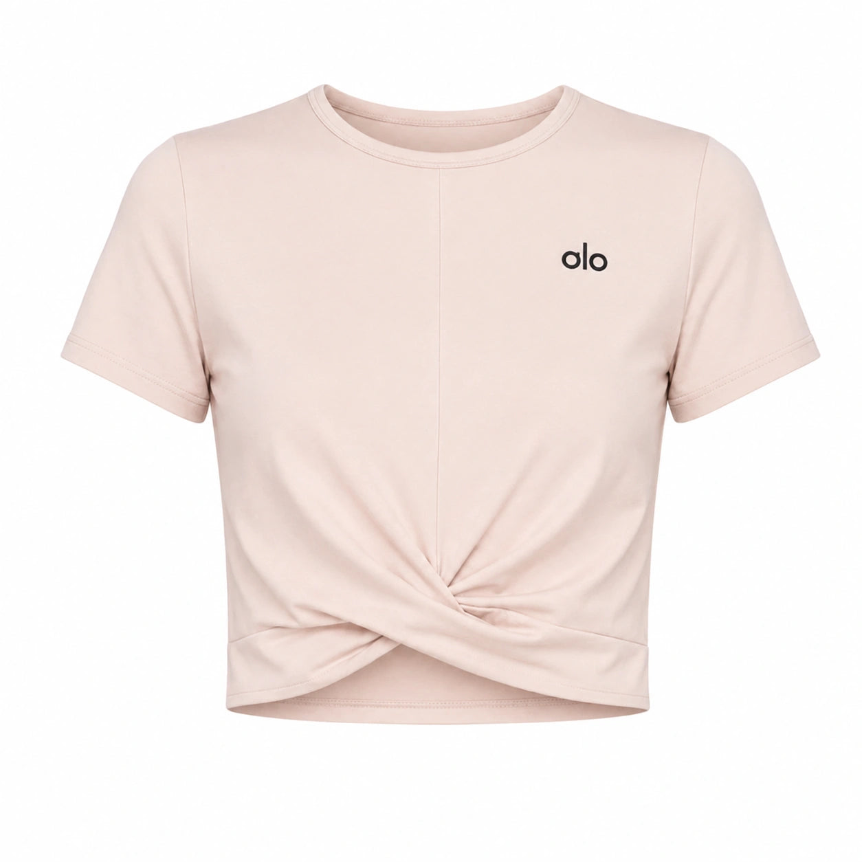 Twist-Front Cropped Tee