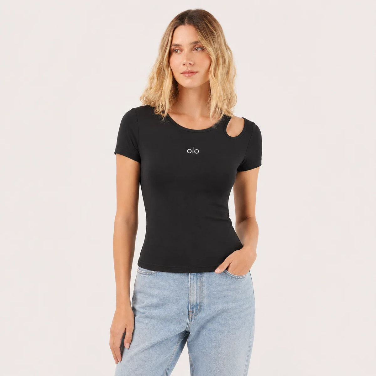 Shoulder-Cutout Active Tee