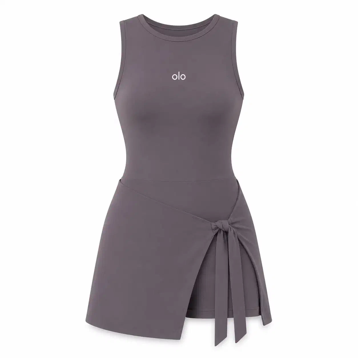 Tie-Wrap Sleeveless Skort Dress