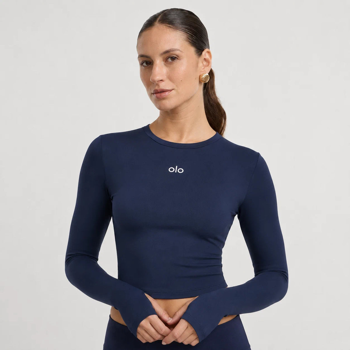 Smooth Long-Sleeve Crop Top