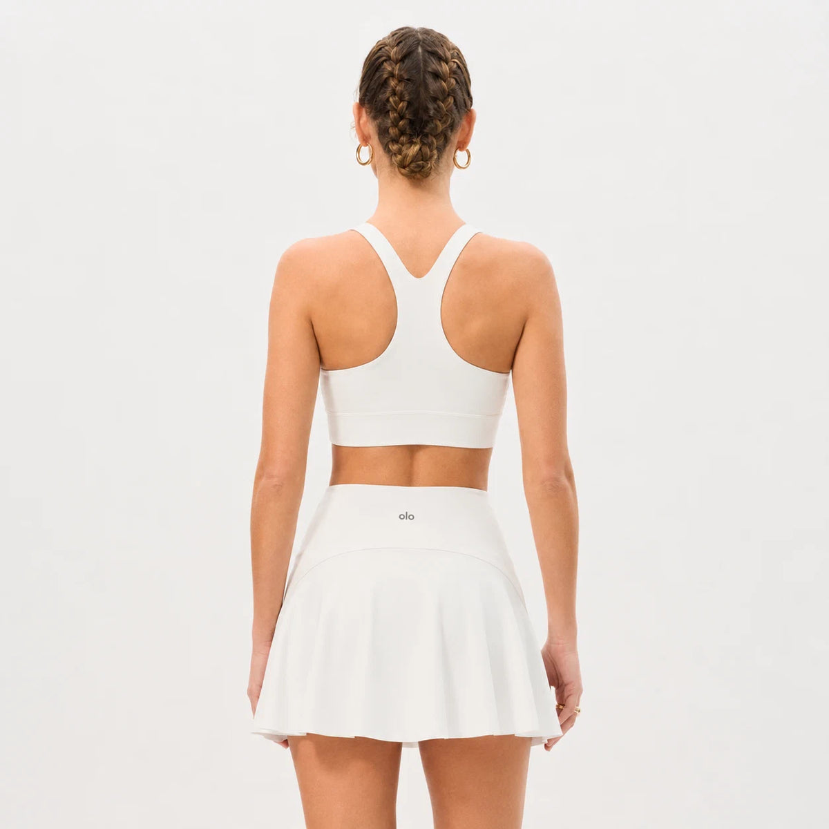 High-Waist Pleated Skort