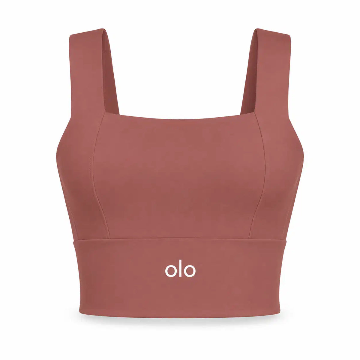 Square-Neck Longline Sports Bra